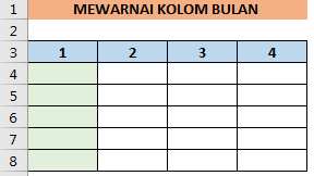Mewarnai Kolom Bulan Ini Otomatis Dengan Menggunakan Rumus Excel